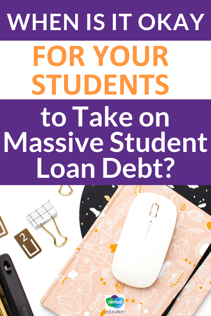 The story of one young woman who has taken on huge student loan debt but with a solid plan to repay everything in less than two years. Could this work for your students?