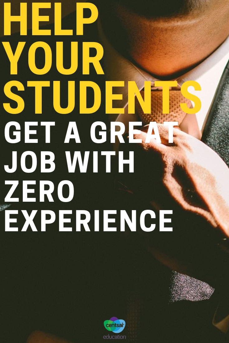 Practical tips for your younger students looking for their first job.