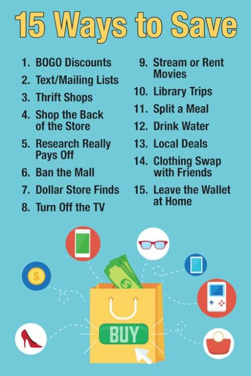 How to Save Money - 15 Tips for Saving Money