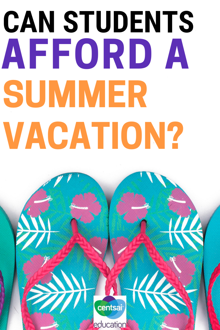 Many high school seniors dream of elaborate summer vacations once they are in college. Here are some things for them to think about now, that'll help them later!