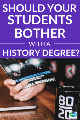 This story will show your students why getting a history degree, or a degree in another field, might lead them to unique and unexpected career opportunities.