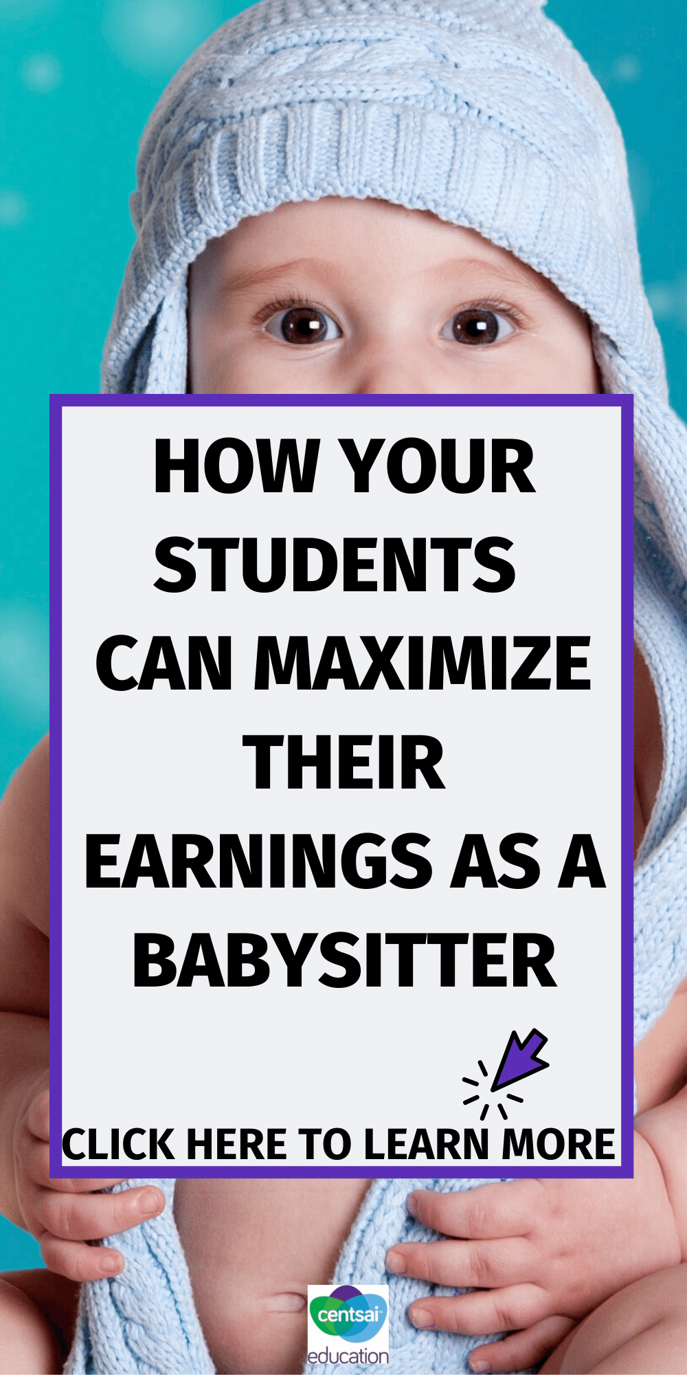 Tons of high school students earn money babysitting. Here are some practical tips to help them earn as much as possible! #Makemoneyincollege #howmakemoney #makeextramoney #makequickcash