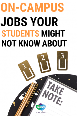 Your students will appreciate these tips on how to find on-campus jobs as they prepare to go to college.