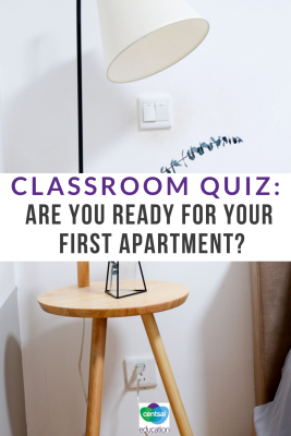 It may be a little ways off — but apartment shopping is important. The earlier your class can start thinking about this important life step, the better. #apartment #ideas #college #hacks