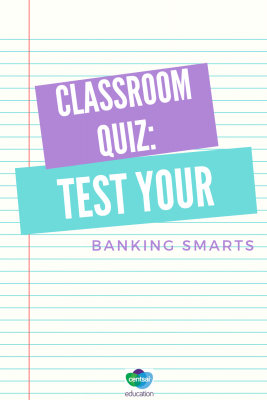 Banking can be confusing, especially to students who don't have much experience. Figure out exactly how much they know with this quiz. #quiz #students #bank