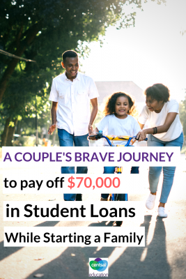 Who says you can't get a doctorate, start a family, and buy a new home while still paying off your student loans? Check out how this couple did it and get some tips from their experience! #CentsaiEducation #tips #payoffplan #debt #studentloans