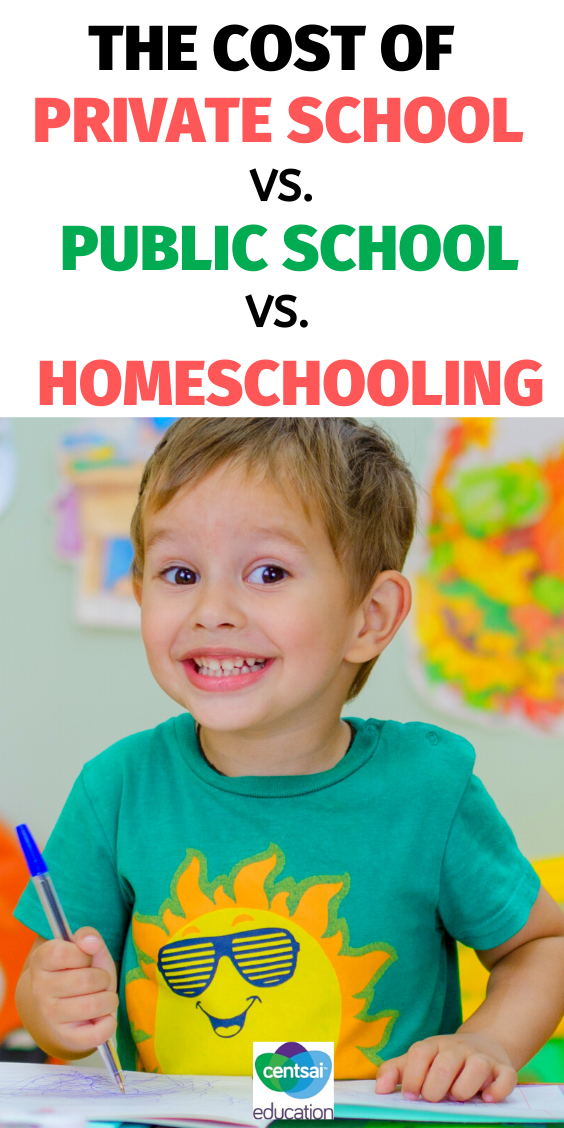 Compare the cost of private school vs. public school vs. homeschoolin so that you can make the best choice for your family. How can you assess the cost of a primary-school education in the context of the benefits provided? Here’s how we broke it down. #School #Tips #hacks #CentSaiEducation #budgeting