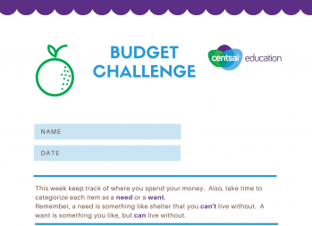 Buying Goods and Services: Budgeting Challenge