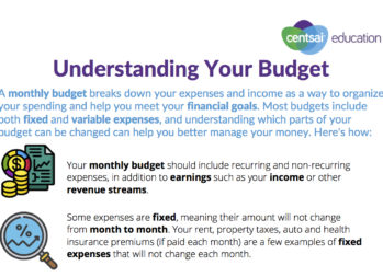 Worksheet: Understanding Your Budget